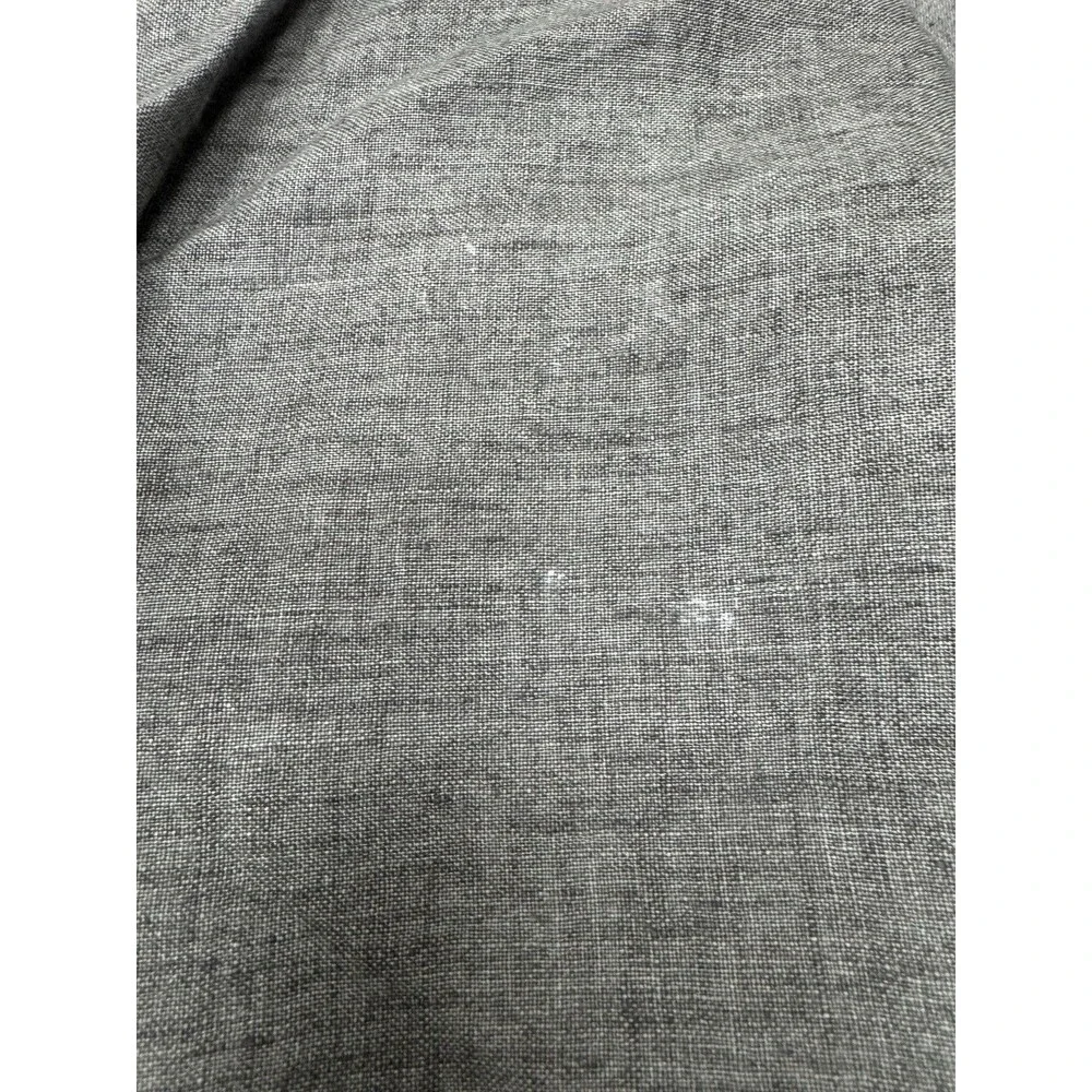 Hotel Collection 100% Linen Full/Queen Gray Duvet Cover